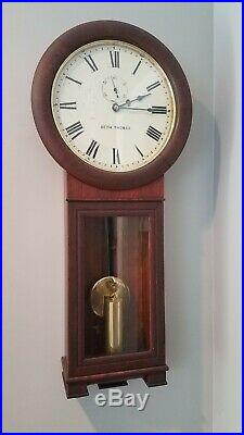 Antique Seth Thomas oak # 2 Regulator Clock