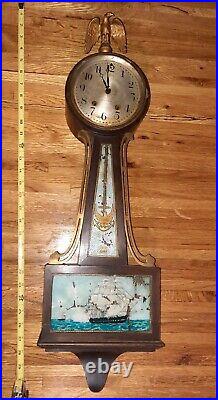 Antique Ship Seth Thomas Mechanical Banjo Wall Clock NOT Working Project