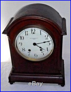 Antique Smith Patterson Boston Seth Thomas Chime Key-wind Bracket Clock Working