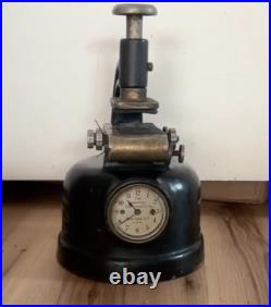 Antique Thompson Time Stamp Co. Cast-Iron Time/Date Machine WithSeth Thomas Clock