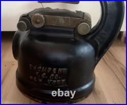 Antique Thompson Time Stamp Co. Cast-Iron Time/Date Machine WithSeth Thomas Clock