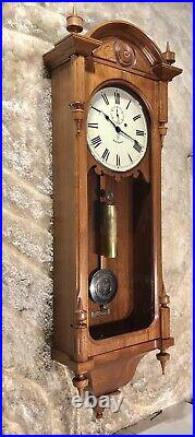 Antique USA SETH THOMAS NO. 6 Regulator clock, brass weight Driven, walnut case