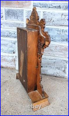 Antique Victorian 8 Day Seth Thomas Gingerbread Kitchen Mantle Shelf Clock Alarm