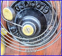 Antique Victorian 8 Day Seth Thomas Gingerbread Kitchen Mantle Shelf Clock Alarm