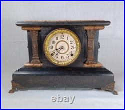 Antique Victorian Eastlake Seth Thomas Adamantine Clock No. 722 Lion Face Handles