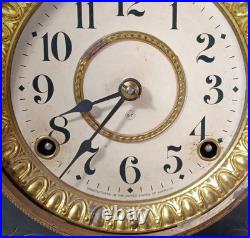 Antique Victorian Eastlake Seth Thomas Adamantine Clock No. 722 Lion Face Handles