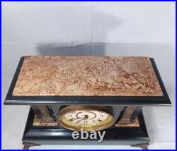 Antique Victorian Eastlake Seth Thomas Adamantine Clock No. 722 Lion Face Handles