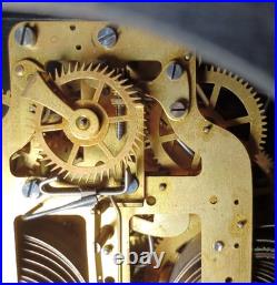 Antique Victorian Eastlake Seth Thomas Adamantine Clock No. 722 Lion Face Handles