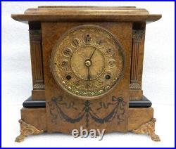 Antique Victorian Seth Thomas Adamantine Clock ca 1880 Working