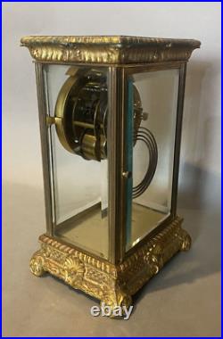 Antique Victorian Seth Thomas Crystal Regulator Clock