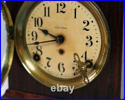 Antique Victorian Seth Thomas Rosewood Mantle Clock Key Weight Works