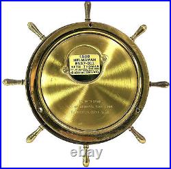 Antique Vintage SETH THOMAS Helmsman Rare Weather Barometer (E537-011) USA