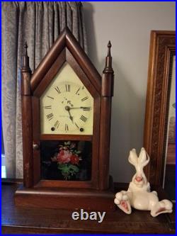 Antique / Vintage Seth Thomas 8-Day Steeple Clock Working. Beautiful