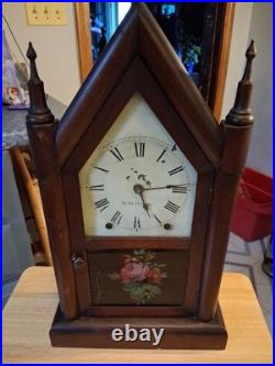 Antique / Vintage Seth Thomas 8-Day Steeple Clock Working. Beautiful