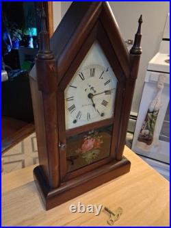 Antique / Vintage Seth Thomas 8-Day Steeple Clock Working. Beautiful