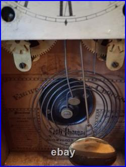 Antique / Vintage Seth Thomas 8-Day Steeple Clock Working. Beautiful