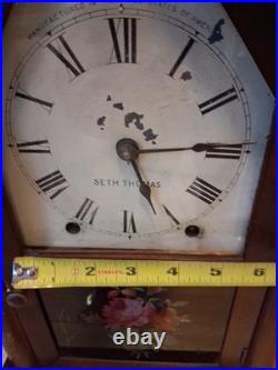 Antique / Vintage Seth Thomas 8-Day Steeple Clock Working. Beautiful