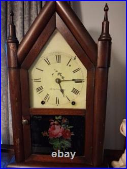 Antique / Vintage Seth Thomas 8-Day Steeple Clock Working. Beautiful