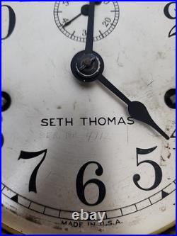 Antique/Vintage Seth Thomas Brass Maritime Ships Clock