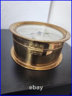 Antique/Vintage Seth Thomas Brass Maritime Ships Clock