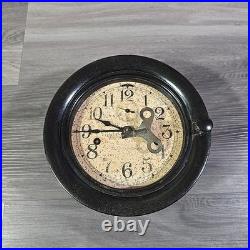 Antique/Vintage Seth Thomas Brass Maritime Ships Clock, Working with Key R20704
