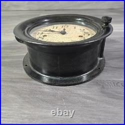 Antique/Vintage Seth Thomas Brass Maritime Ships Clock, Working with Key R20704