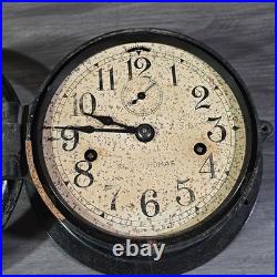 Antique/Vintage Seth Thomas Brass Maritime Ships Clock, Working with Key R20704
