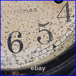 Antique/Vintage Seth Thomas Brass Maritime Ships Clock, Working with Key R20704