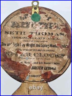 Antique WWI Seth Thomas Ship's Bell Strike'Bottom Bell' Brass Ship Wall Clock