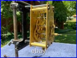 Antique Weight Driven Seth Thomas #2 Wall Regulator Clock Movement & Frame Runs