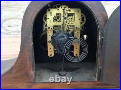 Antique Wood Case Seth Thomas Mantle Clock with Key