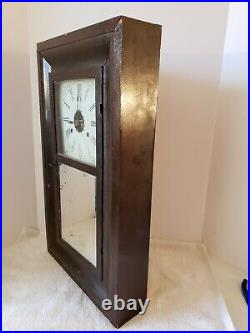Antique Working 1860's SETH THOMAS CLOCK CO. OGEE OG Weight Driven Mantel Clock