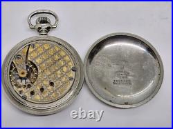 Antique Working 1904 SETH THOMAS Gents 15J Victorian Nickel Silver Pocket Watch