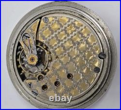 Antique Working 1904 SETH THOMAS Gents 15J Victorian Nickel Silver Pocket Watch