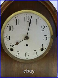 Antique Working 1920's SETH THOMAS Gothic Cathedral Deco Mantel Shelf Clock 89