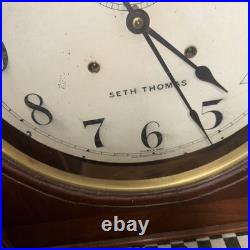 Antique Working 1920s SETH THOMAS 30 Day Gallery Lobby Regulator Wall Clock 20T