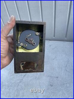 Antique Working 1920s SETH THOMAS Business Card Holder Rare Desk Clock