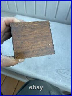 Antique Working 1920s SETH THOMAS Business Card Holder Rare Desk Clock