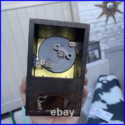 Antique Working 1920s SETH THOMAS Business Card Holder Rare Desk Clock