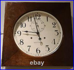 Antique Working SETH THOMAS 30 Day Commercial Gallery Lobby Regulator Wall Clock