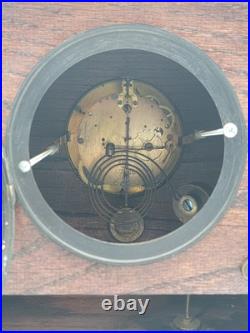 Antique XL 19th c. Nicholas Muller Bronze Figure Seth Thomas Mantle Clock. Works Antique XL 19th c. Nicholas Muller Bronze Figure Seth Thomas Mantle Clock. Works
