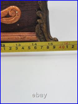 Antique XL 19th c. Nicholas Muller Bronze Figure Seth Thomas Mantle Clock. Works Antique XL 19th c. Nicholas Muller Bronze Figure Seth Thomas Mantle Clock. Works