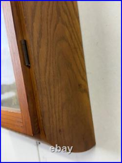 Antique art deco style Seth Thomas oak wall clock regulator working school