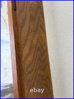 Antique art deco style Seth Thomas oak wall clock regulator working school