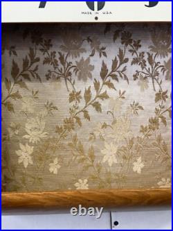 Antique art deco style Seth Thomas oak wall clock regulator working school