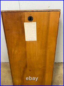 Antique art deco style Seth Thomas oak wall clock regulator working school