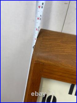 Antique art deco style Seth Thomas oak wall clock regulator working school