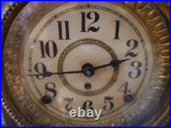 Antique c. 1880 Seth Thomas Adamantine Mantle Clock With Key