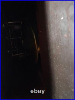 Antique restored 30 day Seth Thomas large oak arcade clock 23 in gallery lobby