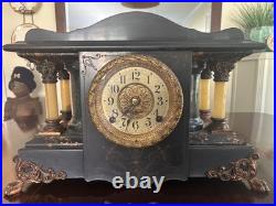 Antique seth thomas adamantine mantle clock